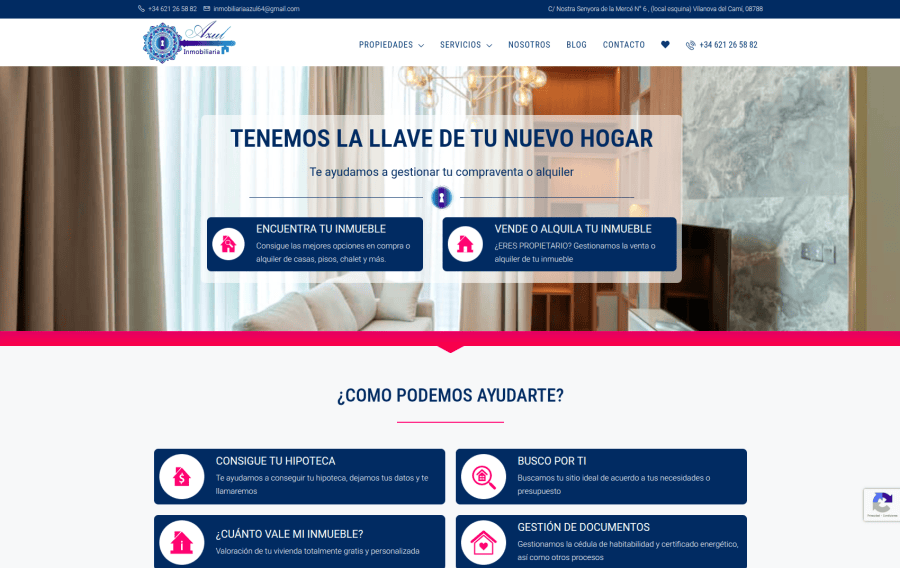 Desarrollo de paginas web inmobiliarias Madrid Valencia España - PosDigital Solutions