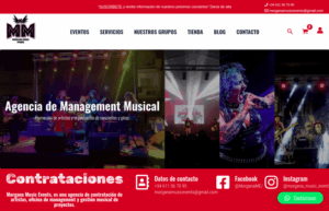 Pagina de Eventos diseño web Madrid España - Pos Digital Solutions